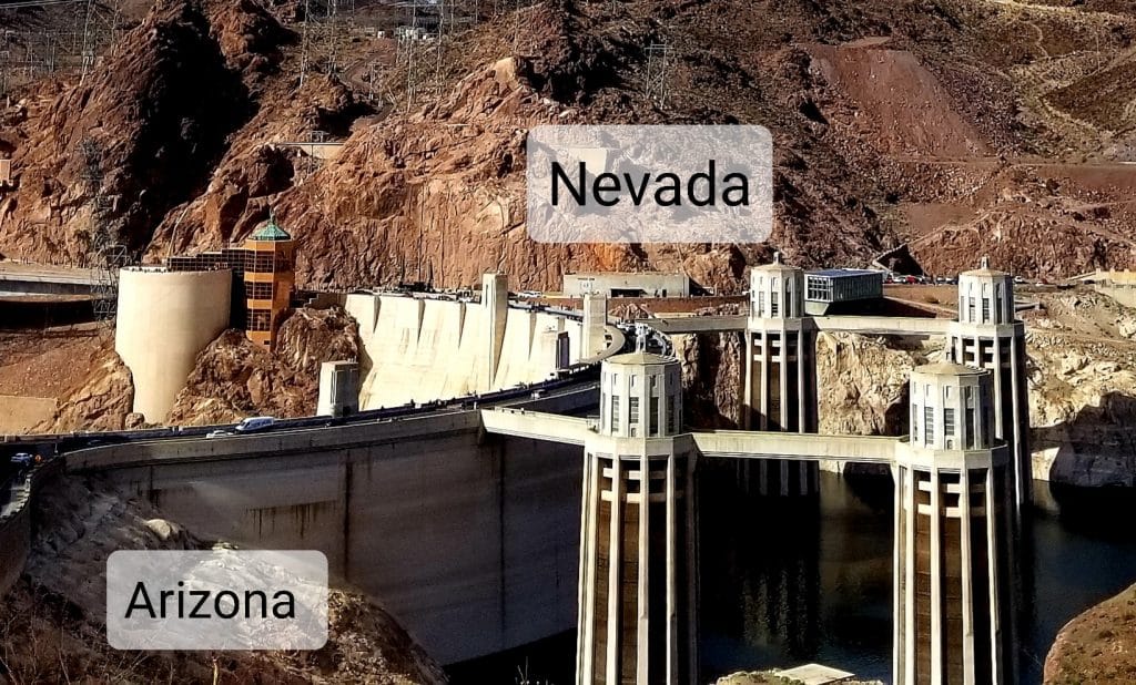 Hoover Dam and State Line