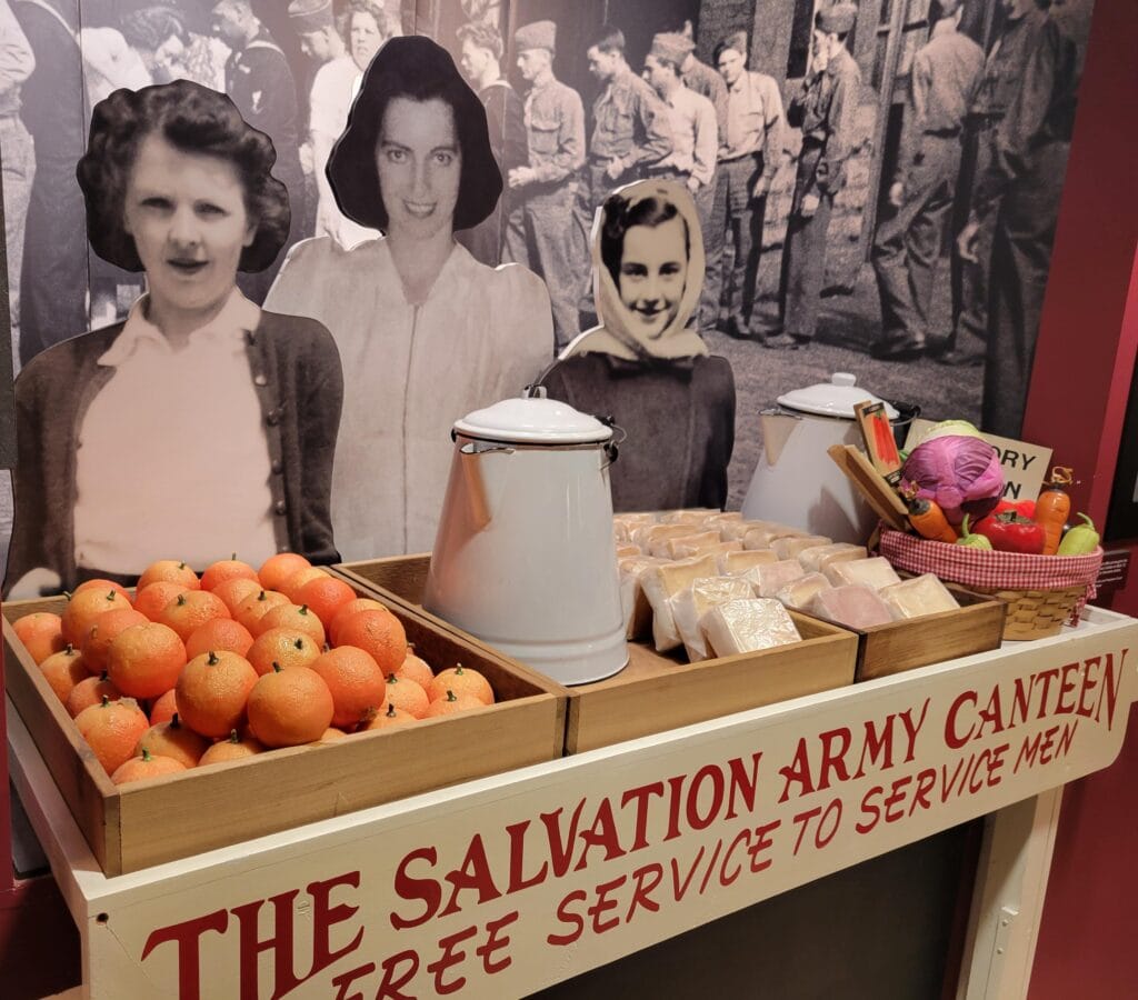 Salvation Army Canteen Exhibit at Dennison Depot 