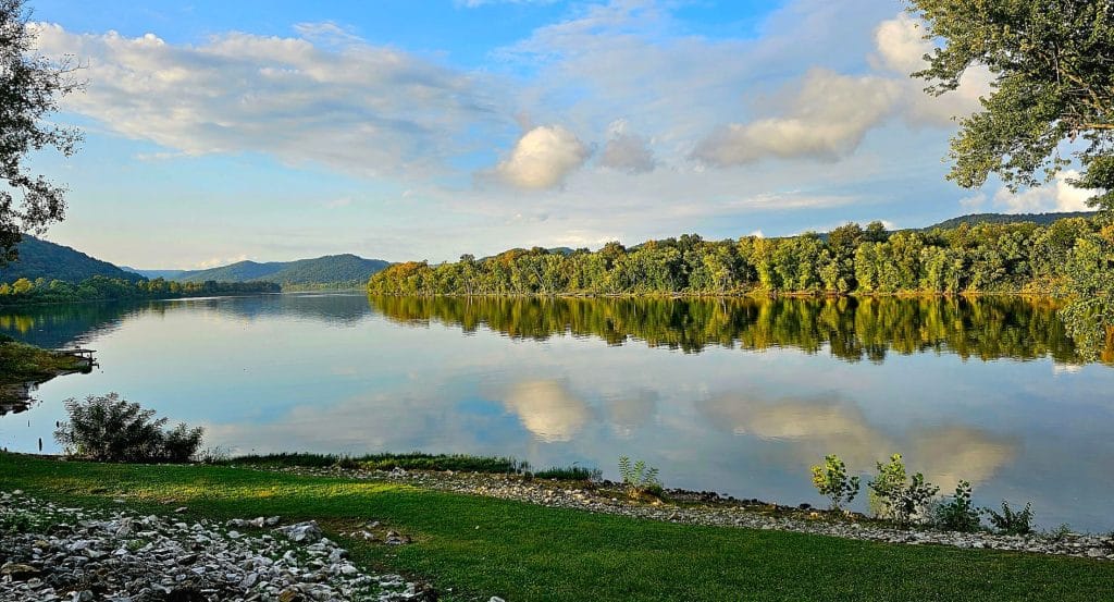 View of The Ohio River From Veterans Memorial Park 